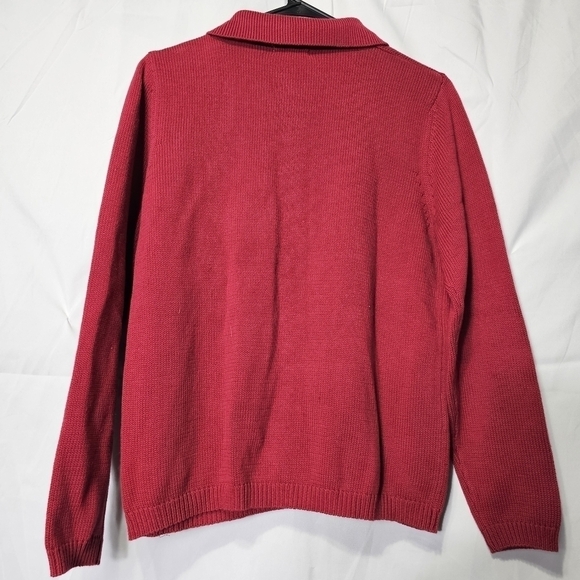 Tian Collection knitted XL front Zipper sweater cotton - Picture 3 of 3